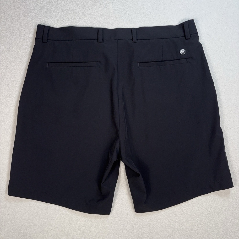 G/Fore 8" Maverick Hybrid Shorts Men's 36 Black Stretch Pockets Golf Chino Logo - Picture 2 of 14